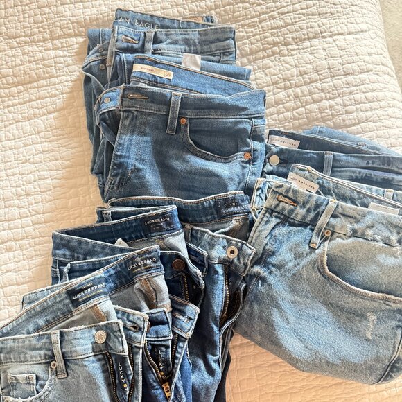 Lot of pairs Women's Jeans Good American Lucky Brand American